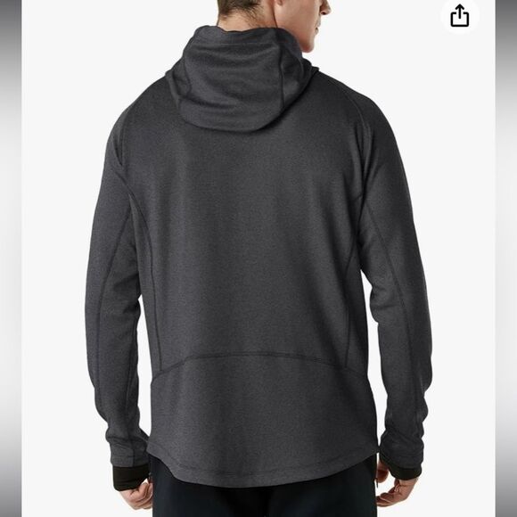 Tesla TSLA Full Zip Up Hoodie Performance Lightweight Workout Running Track Sm - Picture 2 of 6